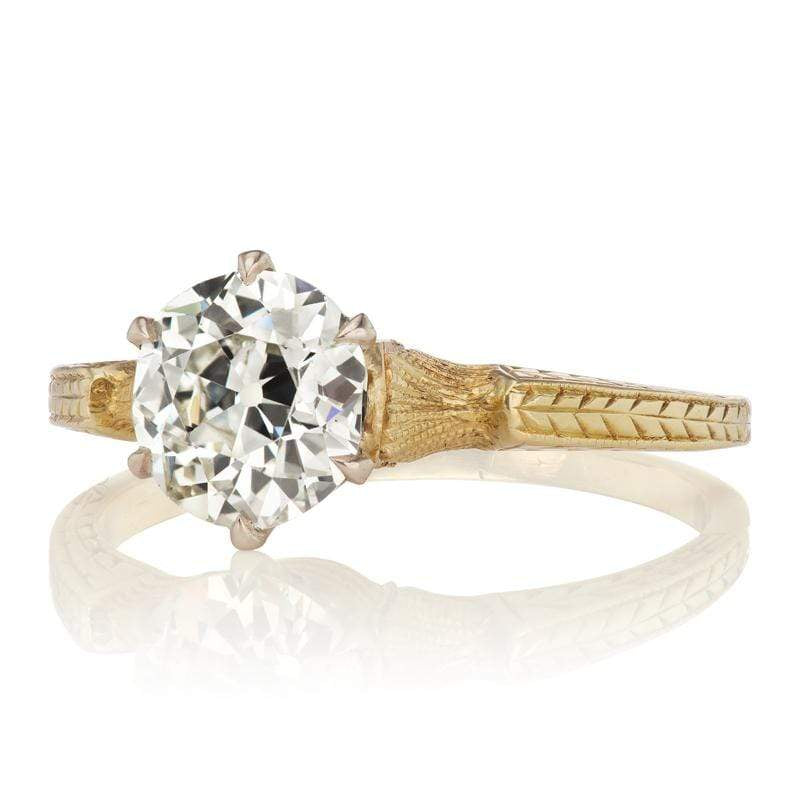 1.09ct old European cut diamond diamond engagement ring