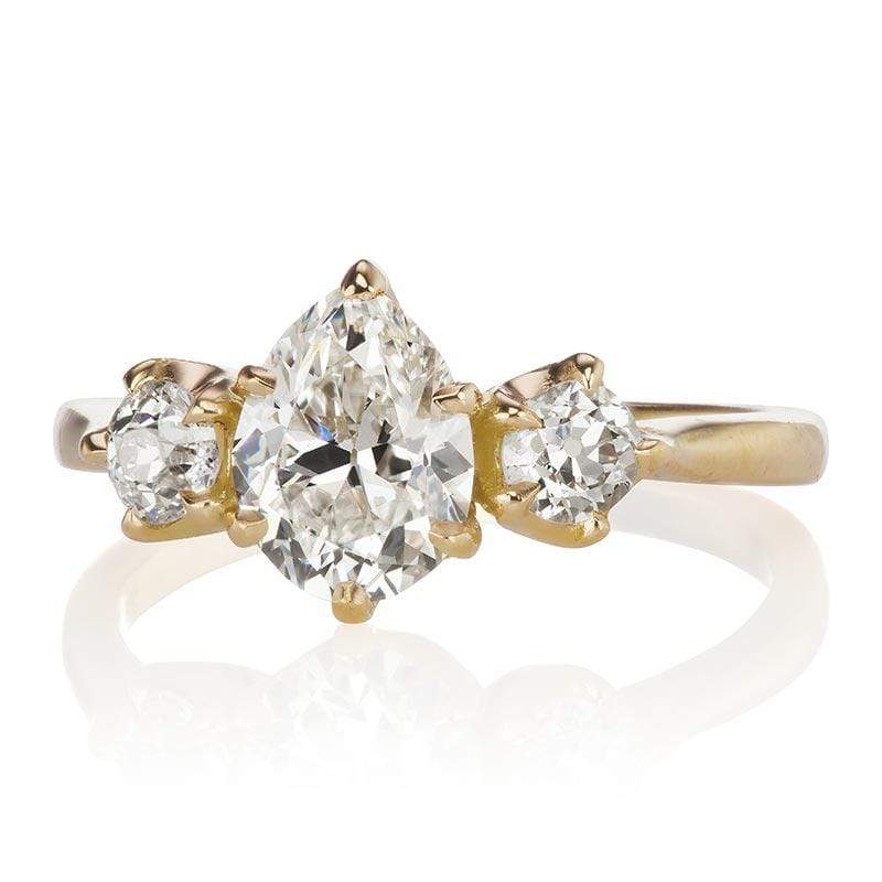 1.09ct Pear Diamond engagement ring