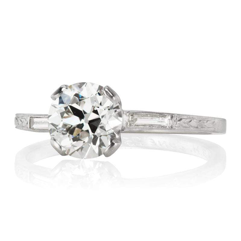 1.10ct old European cut diamond diamond engagement ring