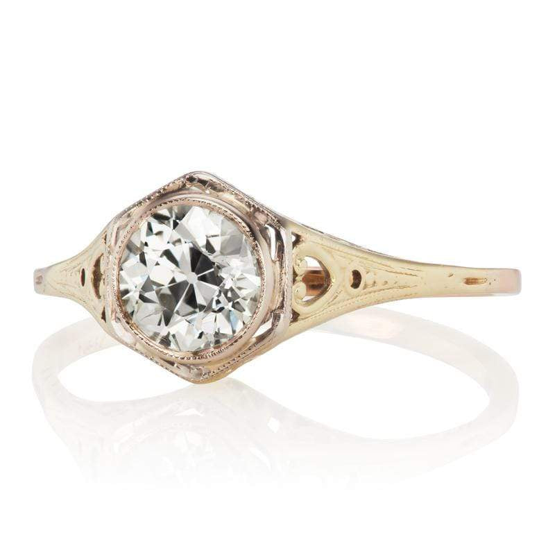 1.10ct old European cut diamond diamond engagement ring