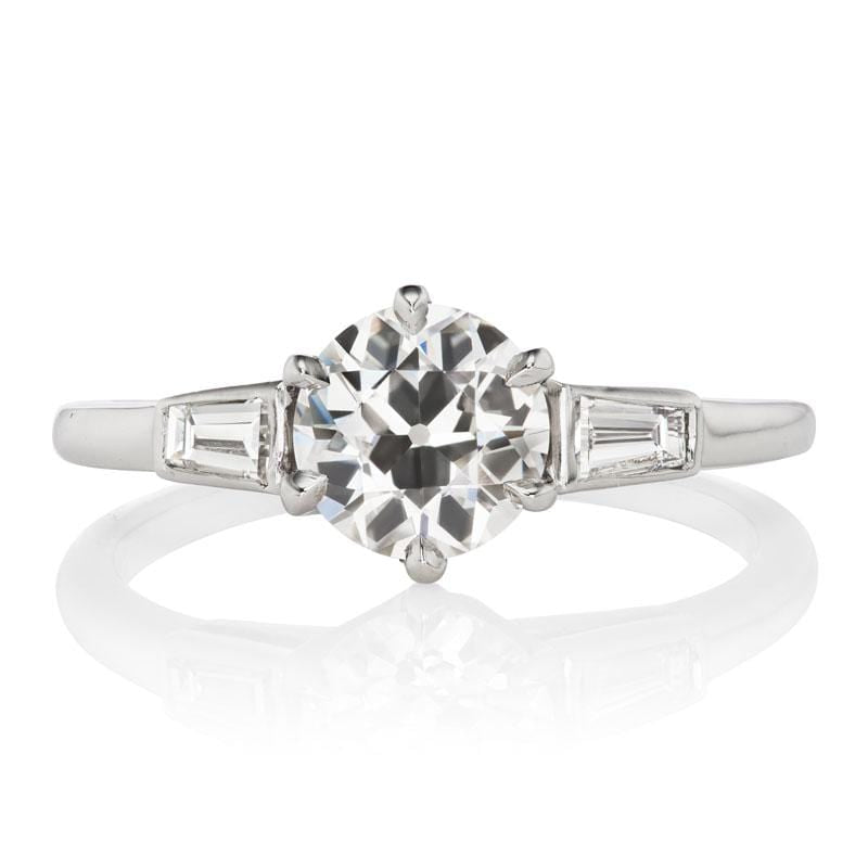1.10-Carat Diamond Set in a 6-Prong Platinum Setting