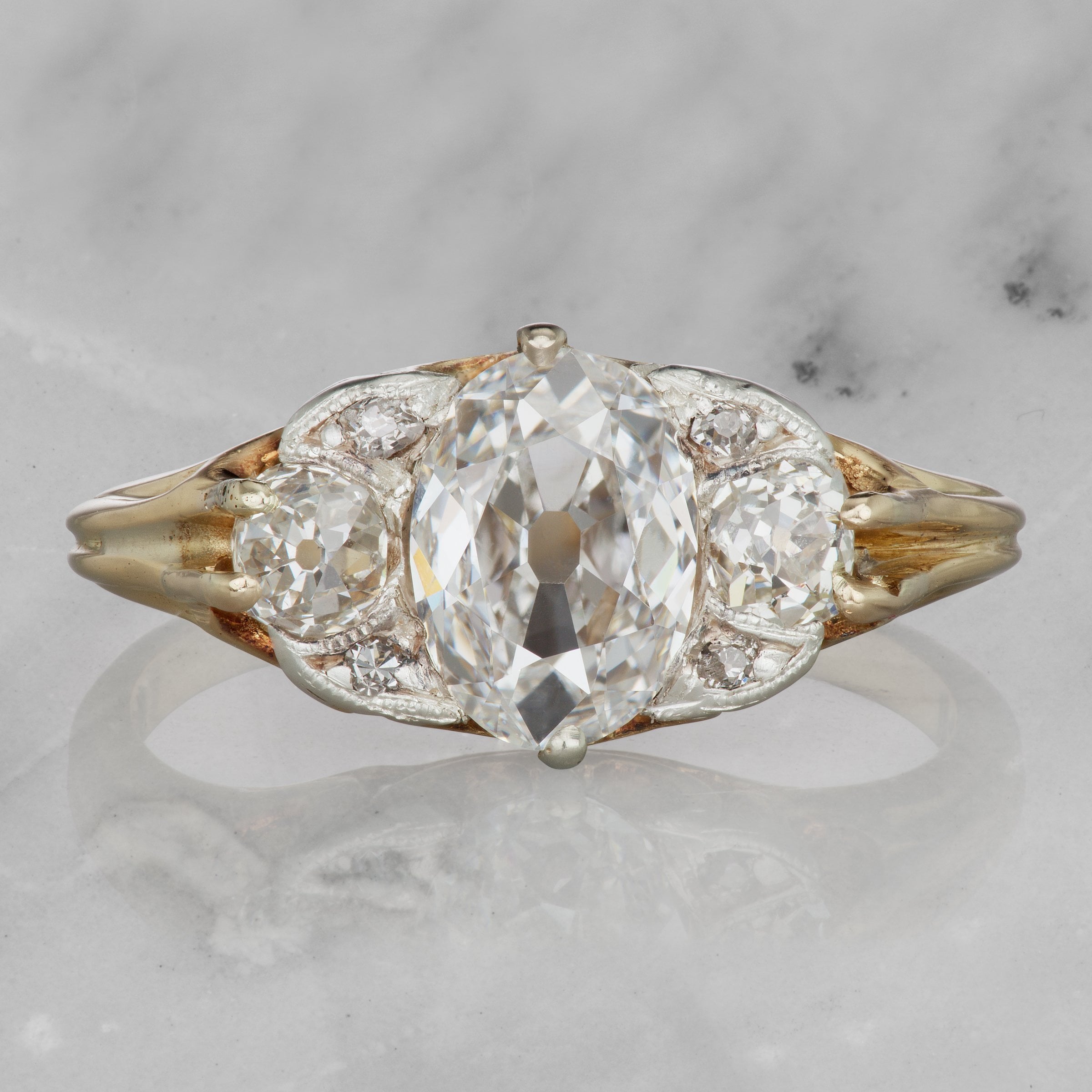 Antique Oval Cut Engagement Ring Circa 1905 | Victor Barbone