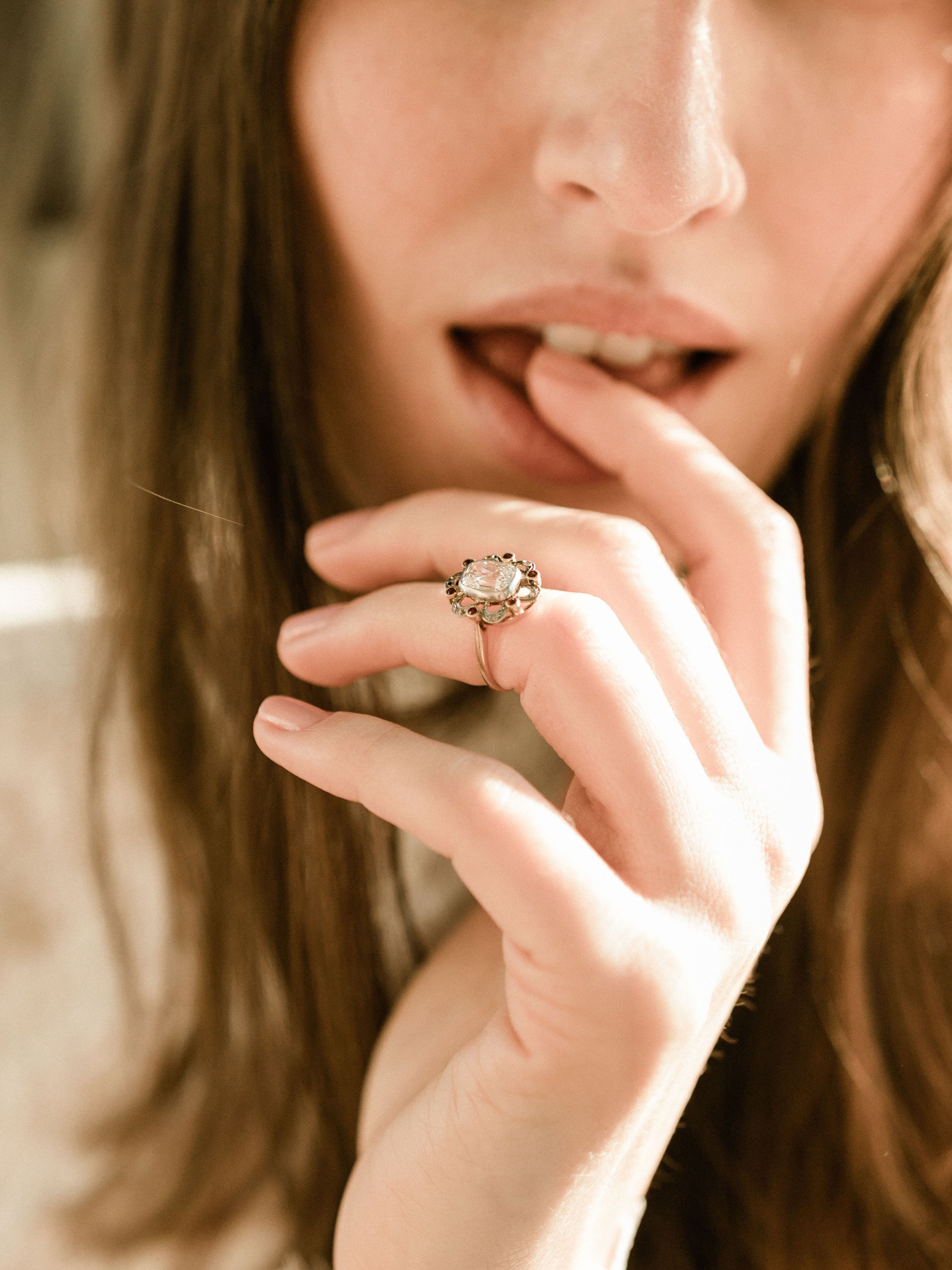 1.11ct antique cushion cut diamond