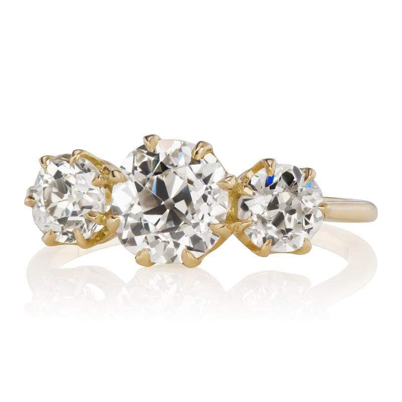 1.12ct old mine cut diamond diamond engagement ring