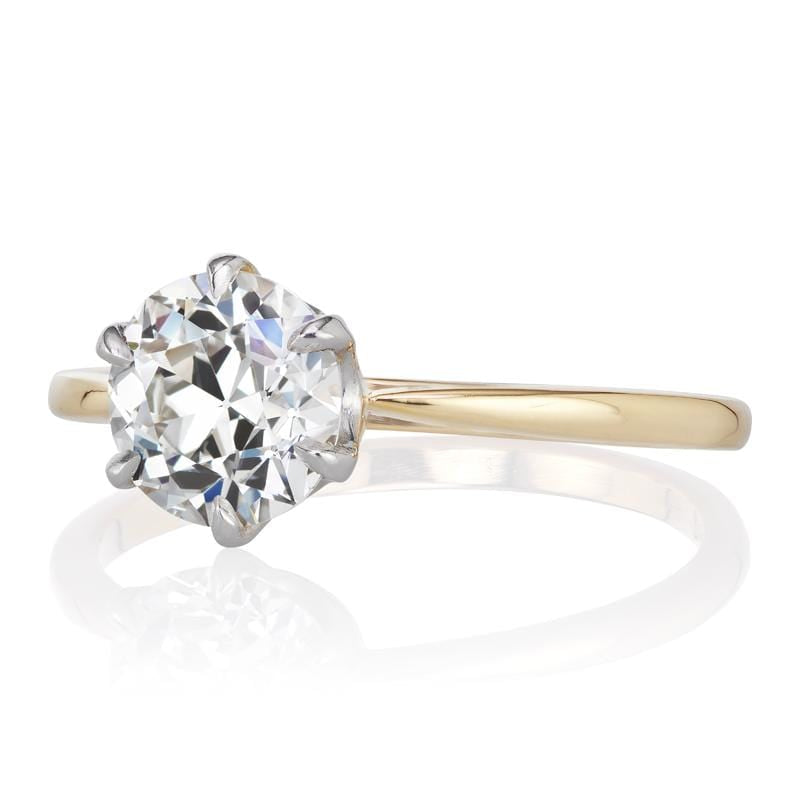 1.15ct Transitional cut diamond engagement ring