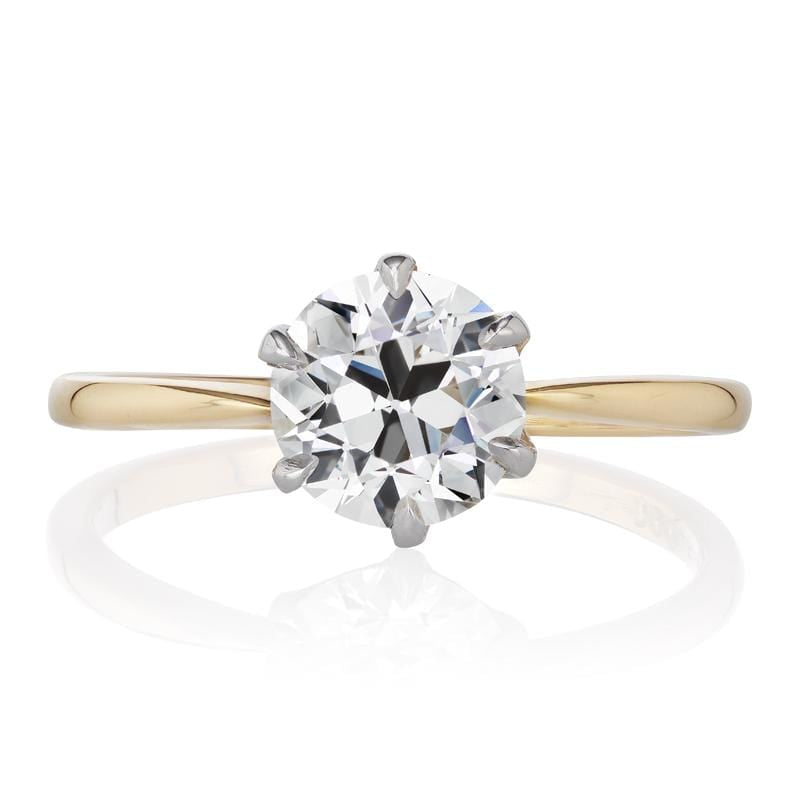 Yellow Gold 1.15 ct Diamond Solitaire Engagement Ring