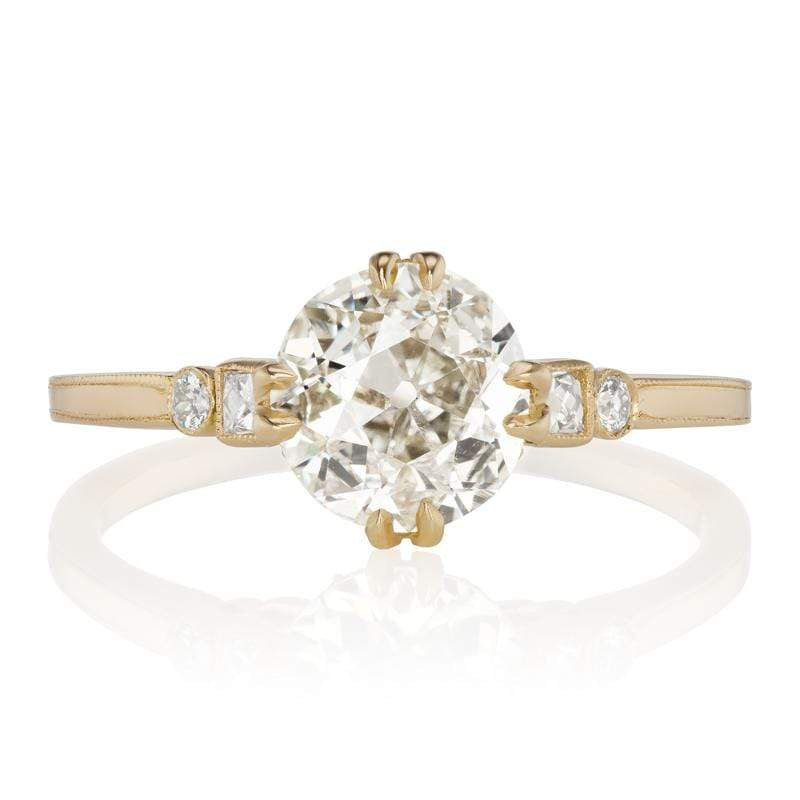 Old European Cut Diamond with Double Prongs | Victor Barboné Jewelry