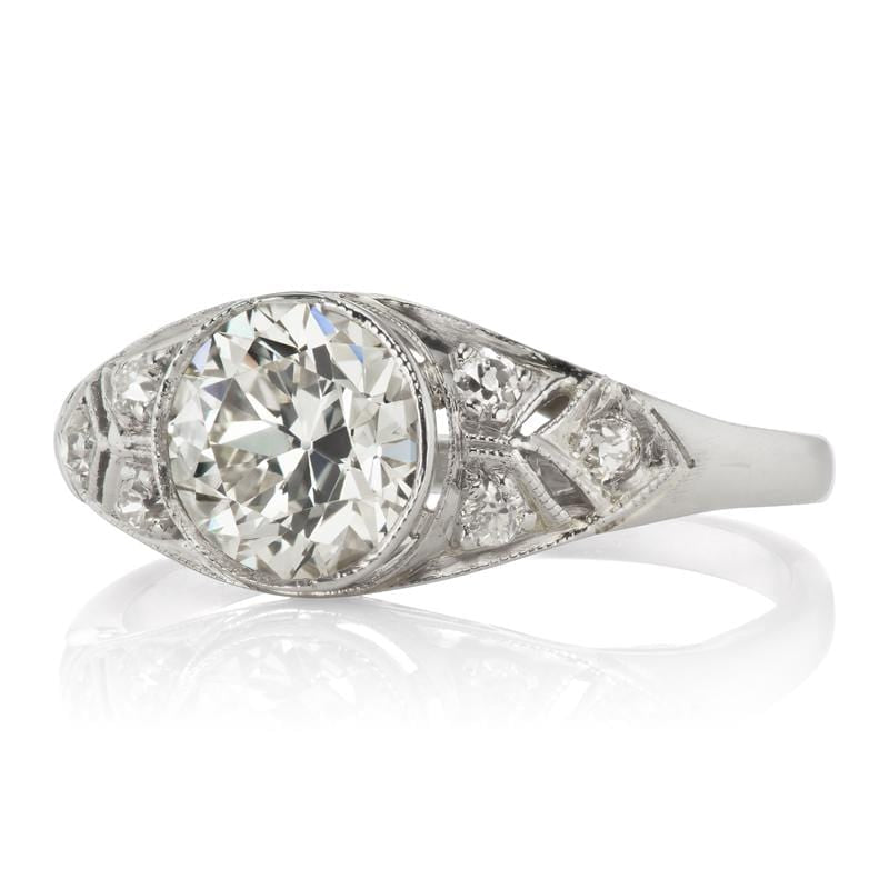 1.17ct Transitional cut diamond diamond engagement ring