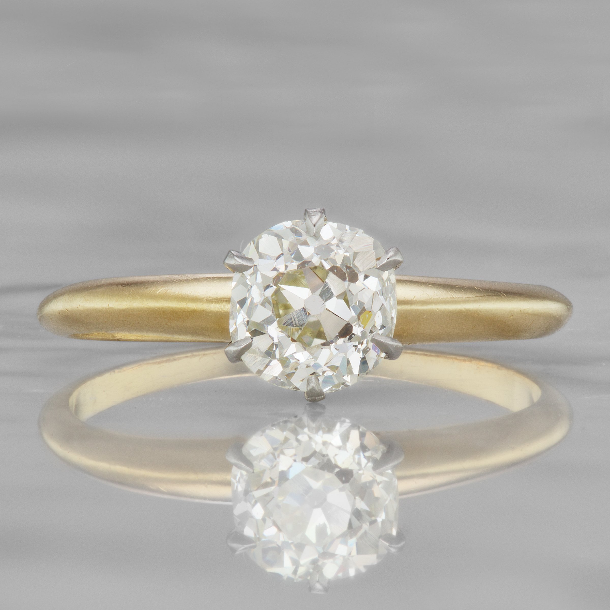 6 Prong Basket Setting Engagement Ring Circa 1905 | Victor Barbone