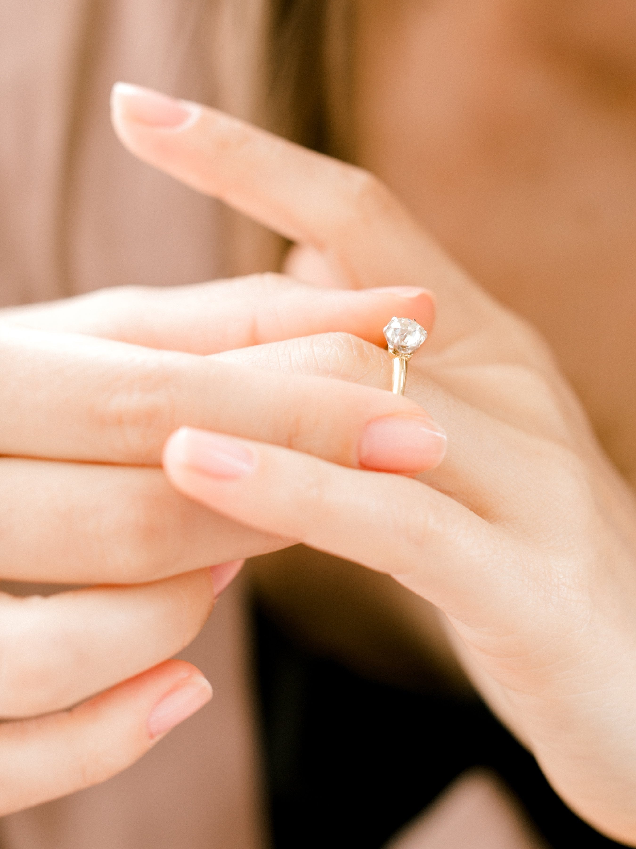 1.17ct old mine cut diamond