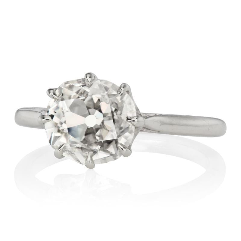 1.20ct old mine cut diamond diamond engagement ring