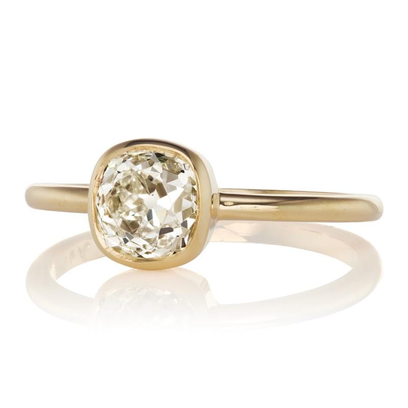 1.20ct old mine cut diamond diamond engagement ring