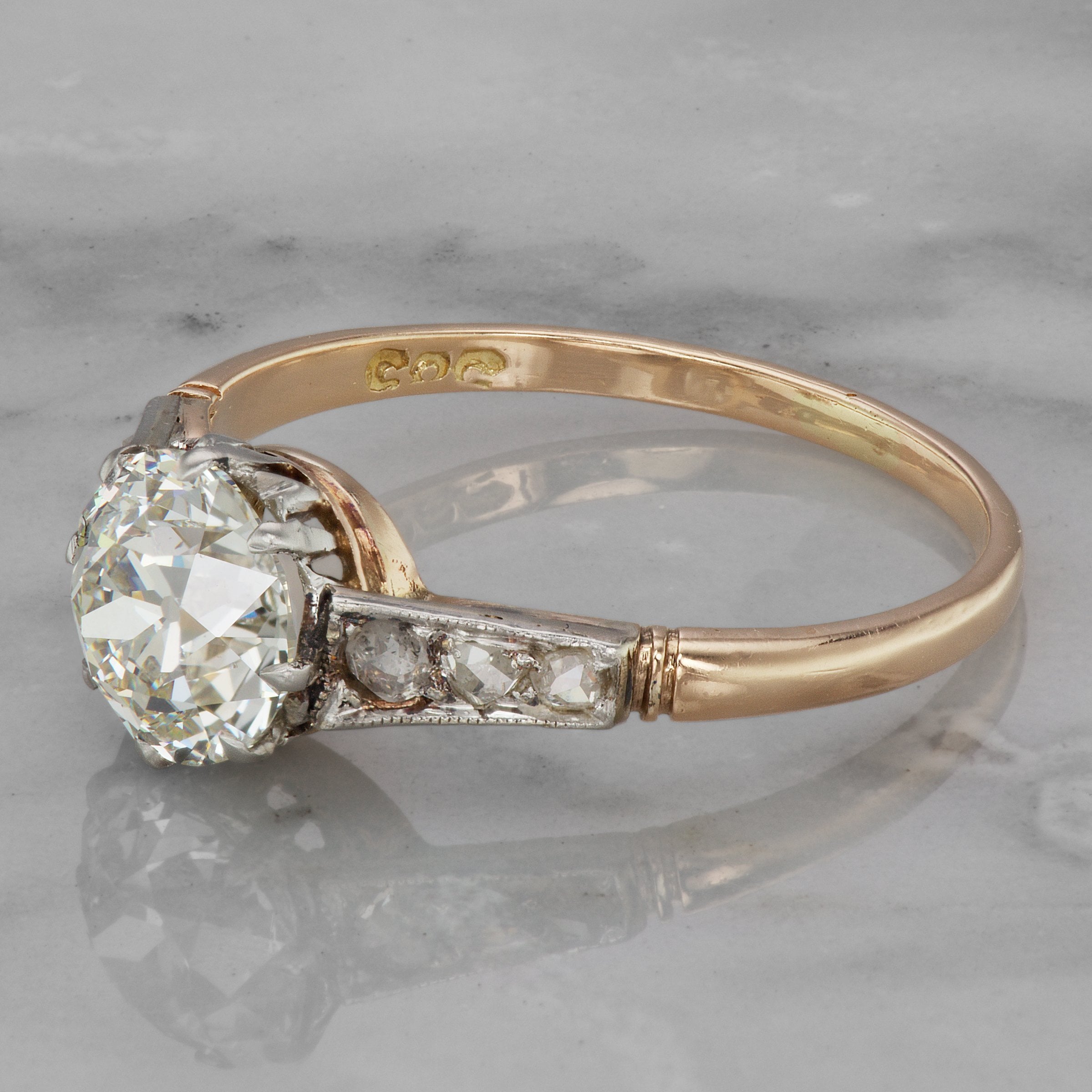 1.24ct old European cut diamond