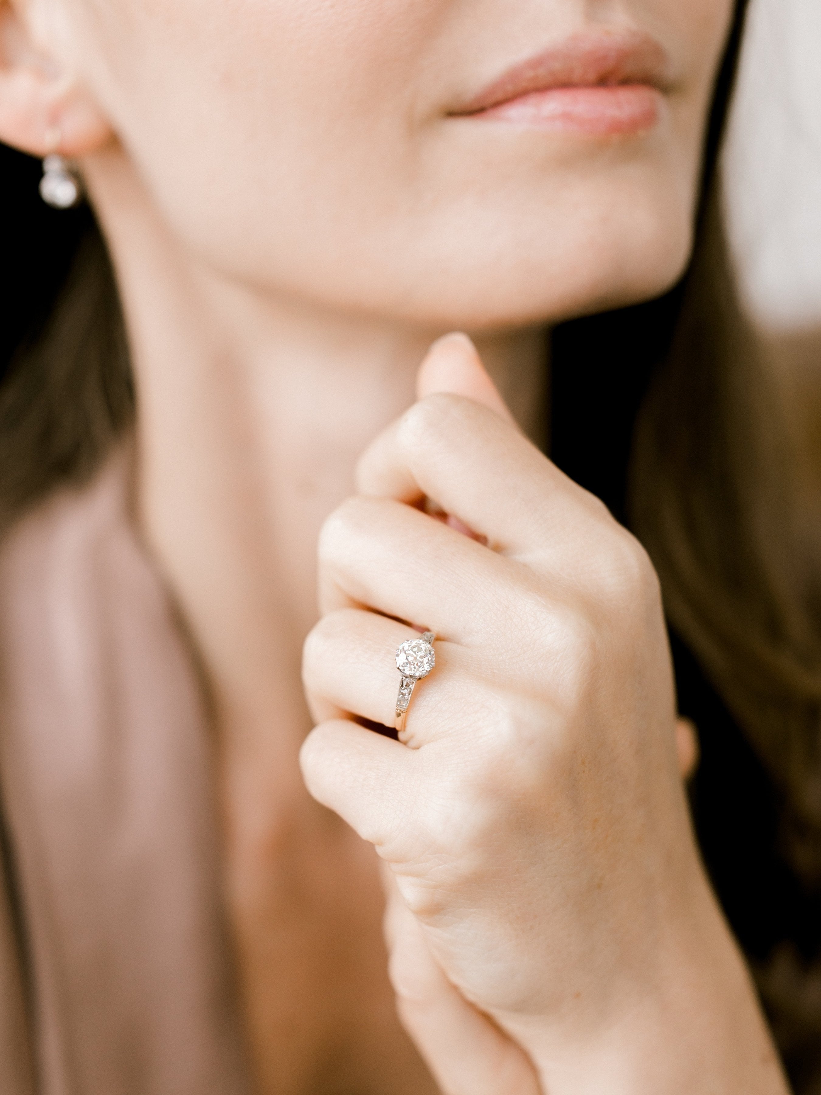 1.24ct old European cut diamond