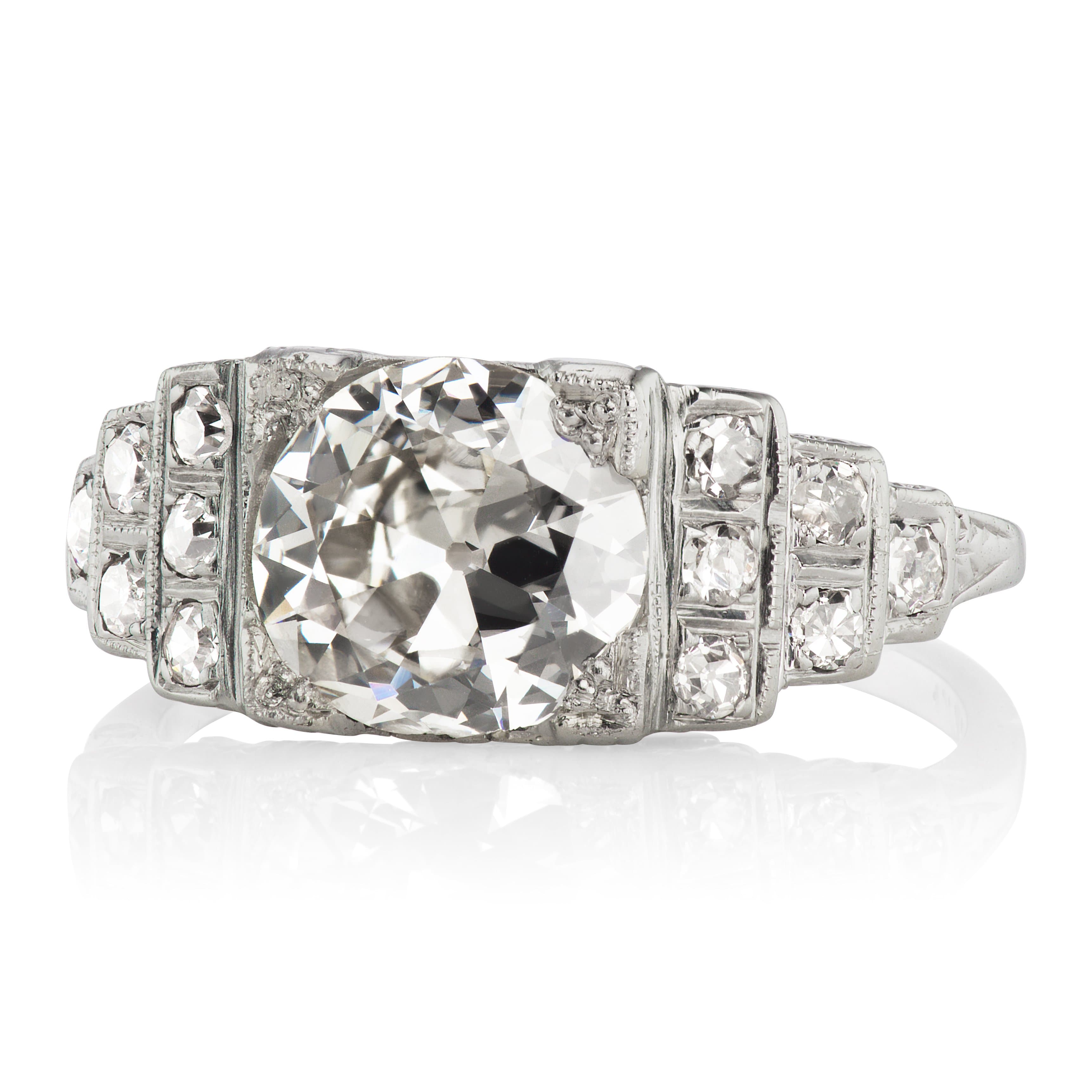 1.25ct transitional cut diamond diamond engagement ring