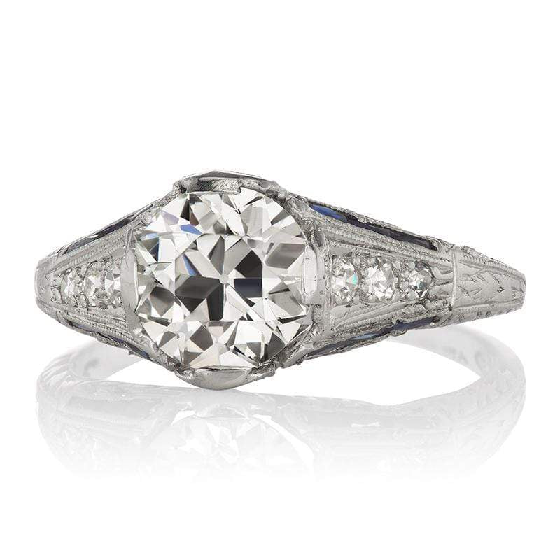 1.28ct old European cut diamond diamond engagement ring