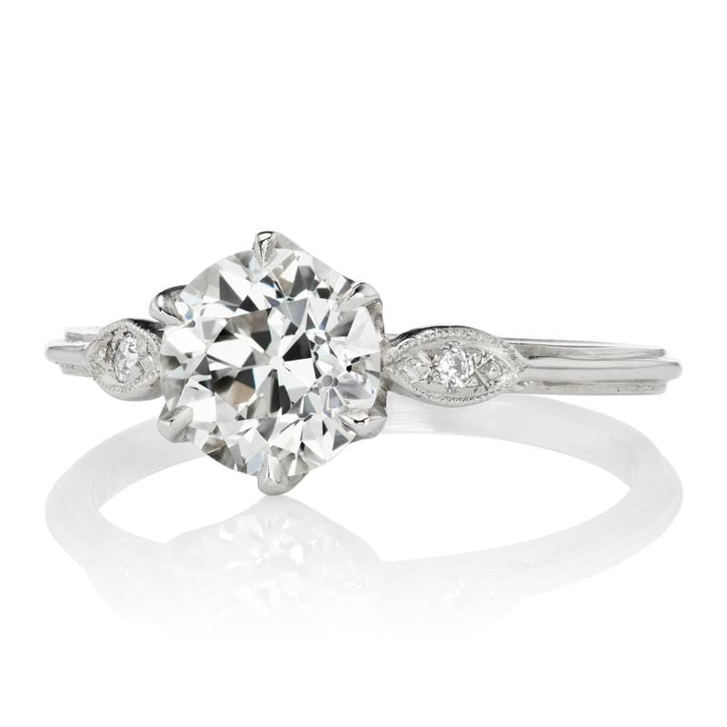 1.30ct old European cut diamond diamond engagement ring