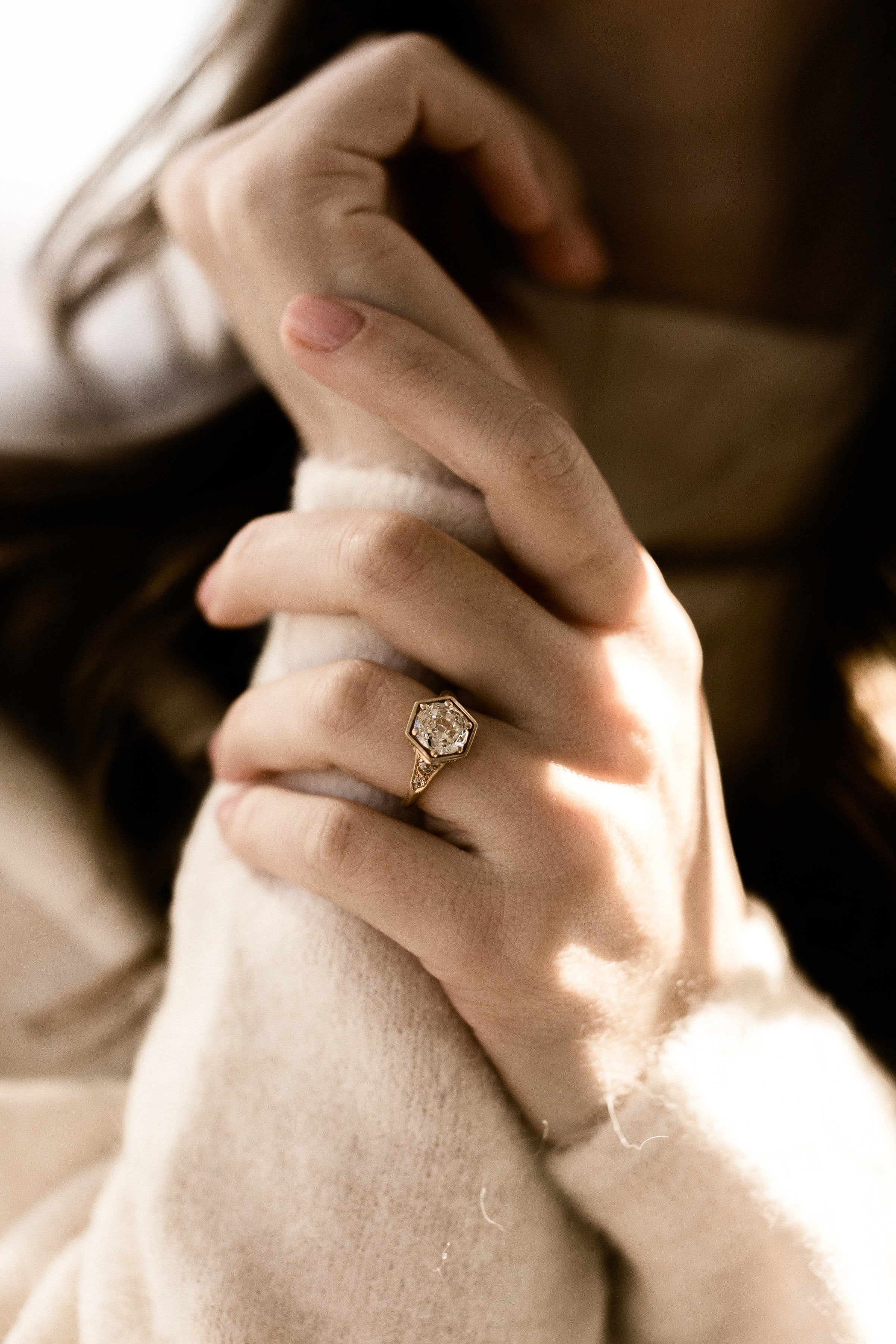 1.31ct flat old mine cut