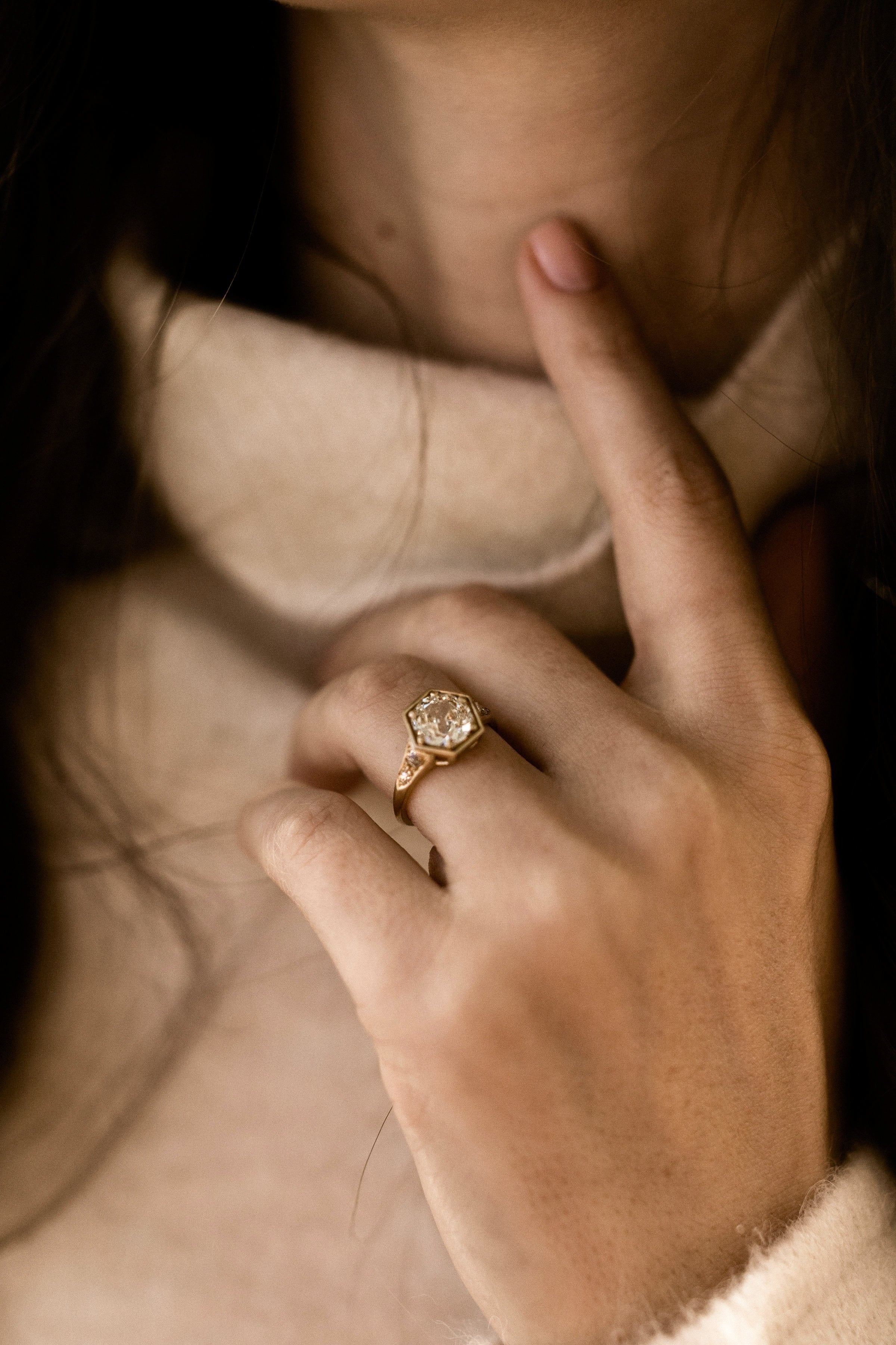 1.31ct flat old mine cut