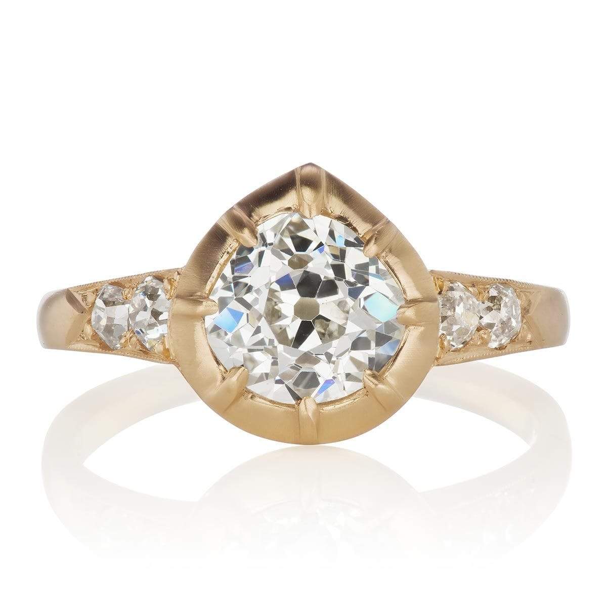 1.31 ct Collet Set Diamond Engagement Ring