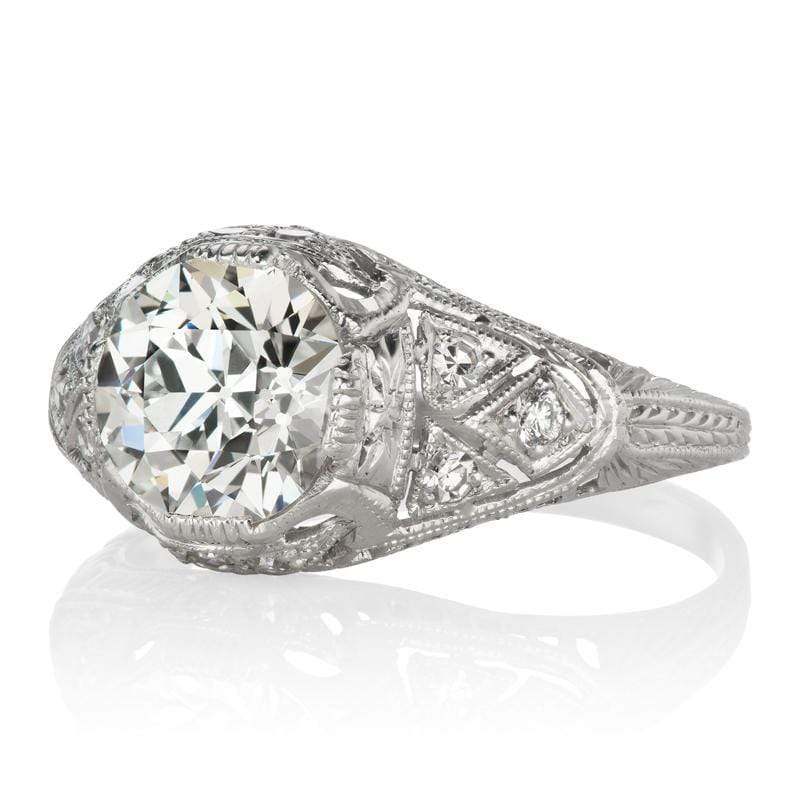 1.32ct old European cut diamond diamond engagement ring