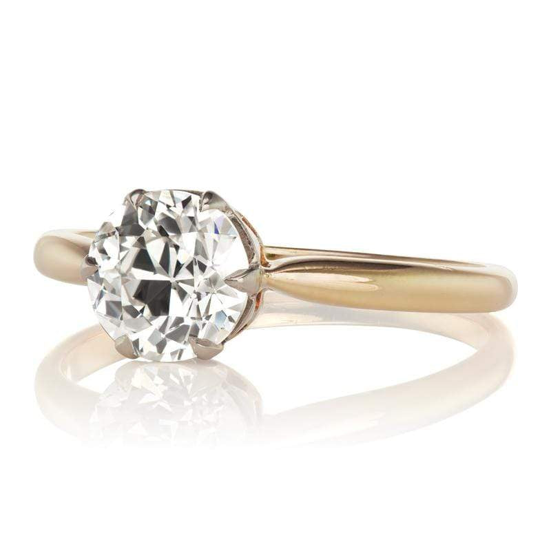 1.36ct Transitional cut diamond diamond engagement ring