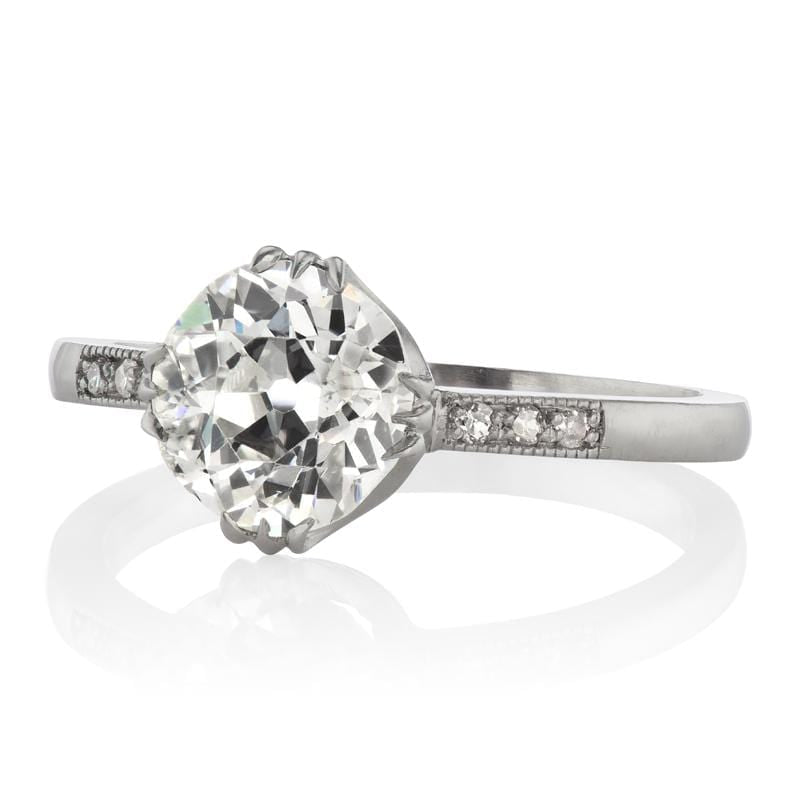 1.37ct old European cut diamond diamond engagement ring