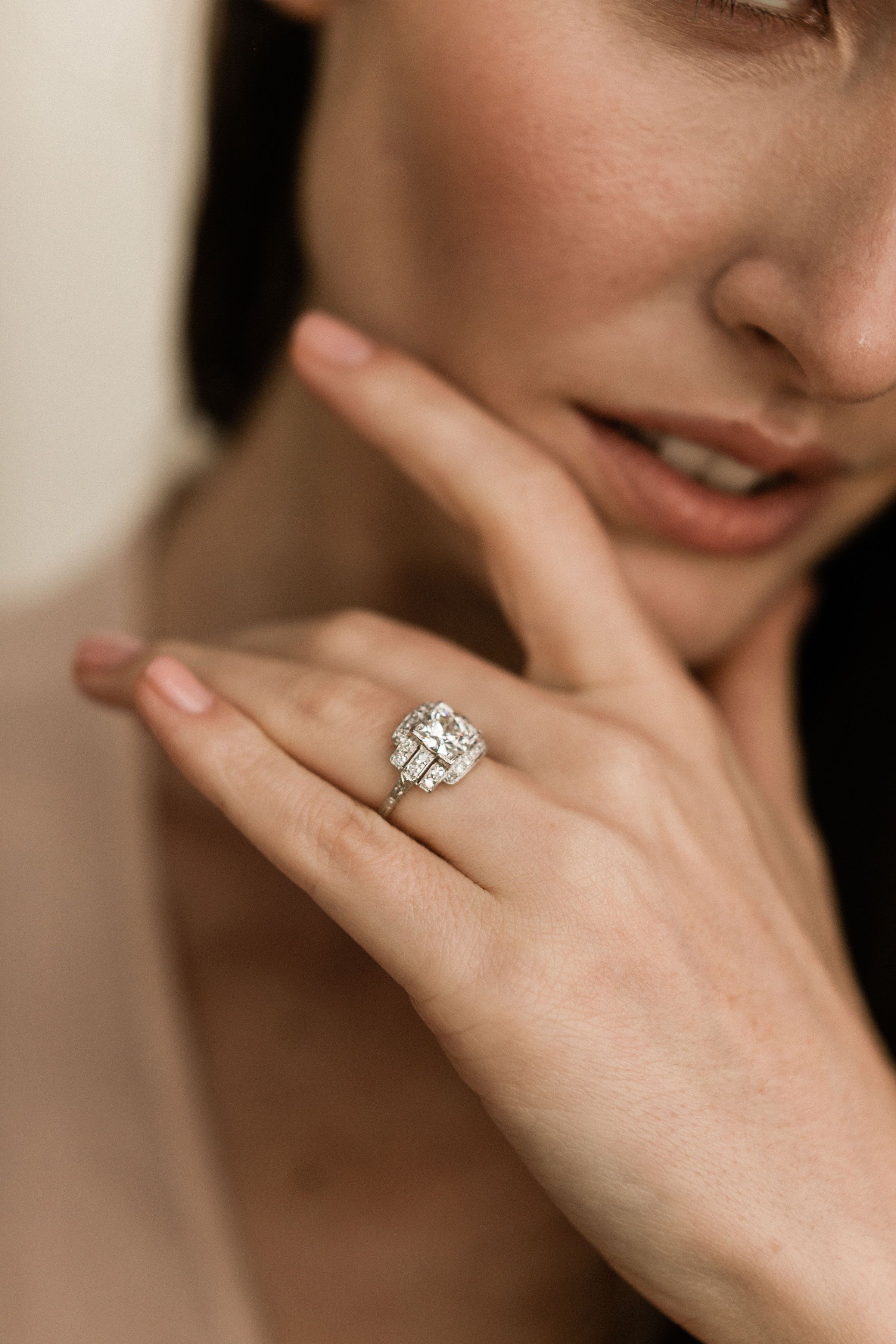 1.37ct transitional cut diamond