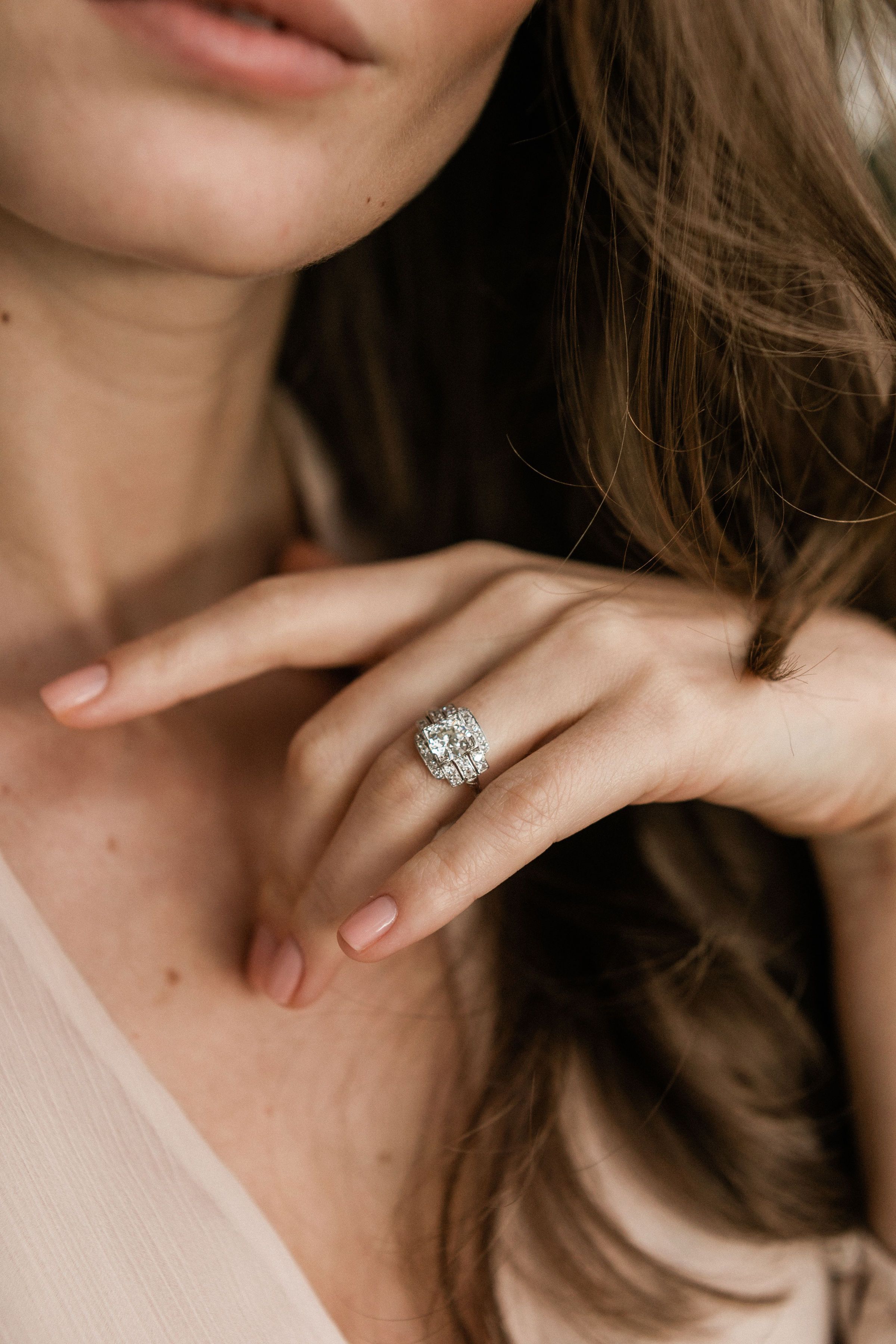 1.37ct transitional cut diamond