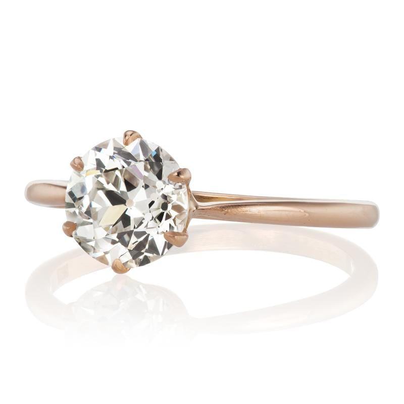 1.38ct old European cut diamond diamond engagement ring