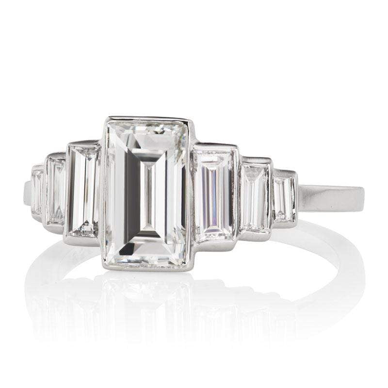 1.38ct Step cut diamond diamond