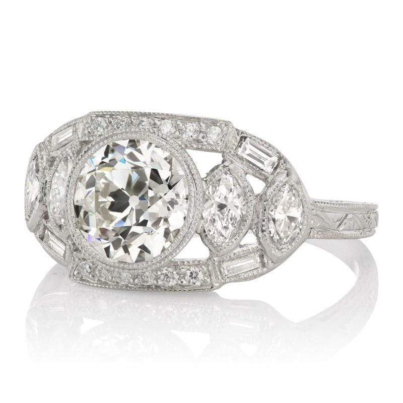 1.39ct old European cut diamond diamond engagement ring