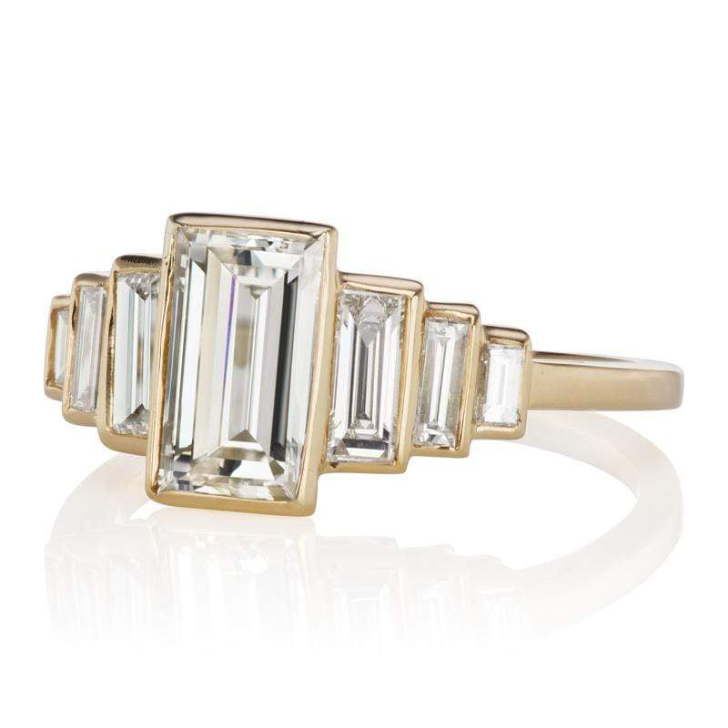 1.40ct Baguette Diamond diamond engagement ring