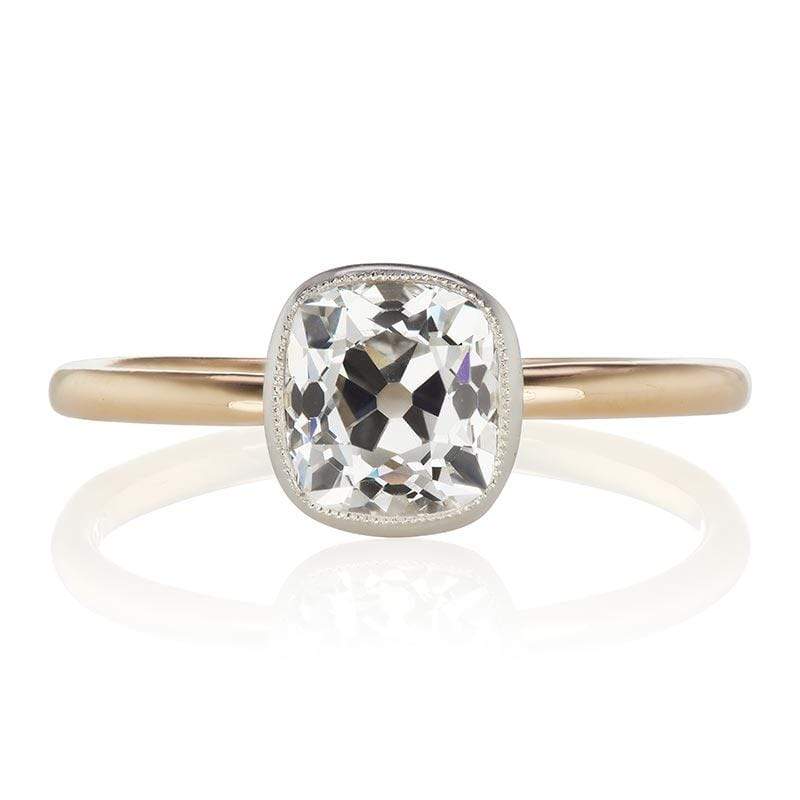 1.40 ct Bezel Set Diamond Solitaire Engagement Ring