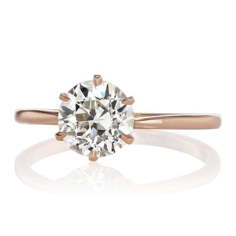 1.41ct old European cut diamond diamond engagement ring