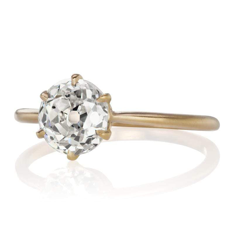 1.42ct old European cut diamond diamond engagement ring