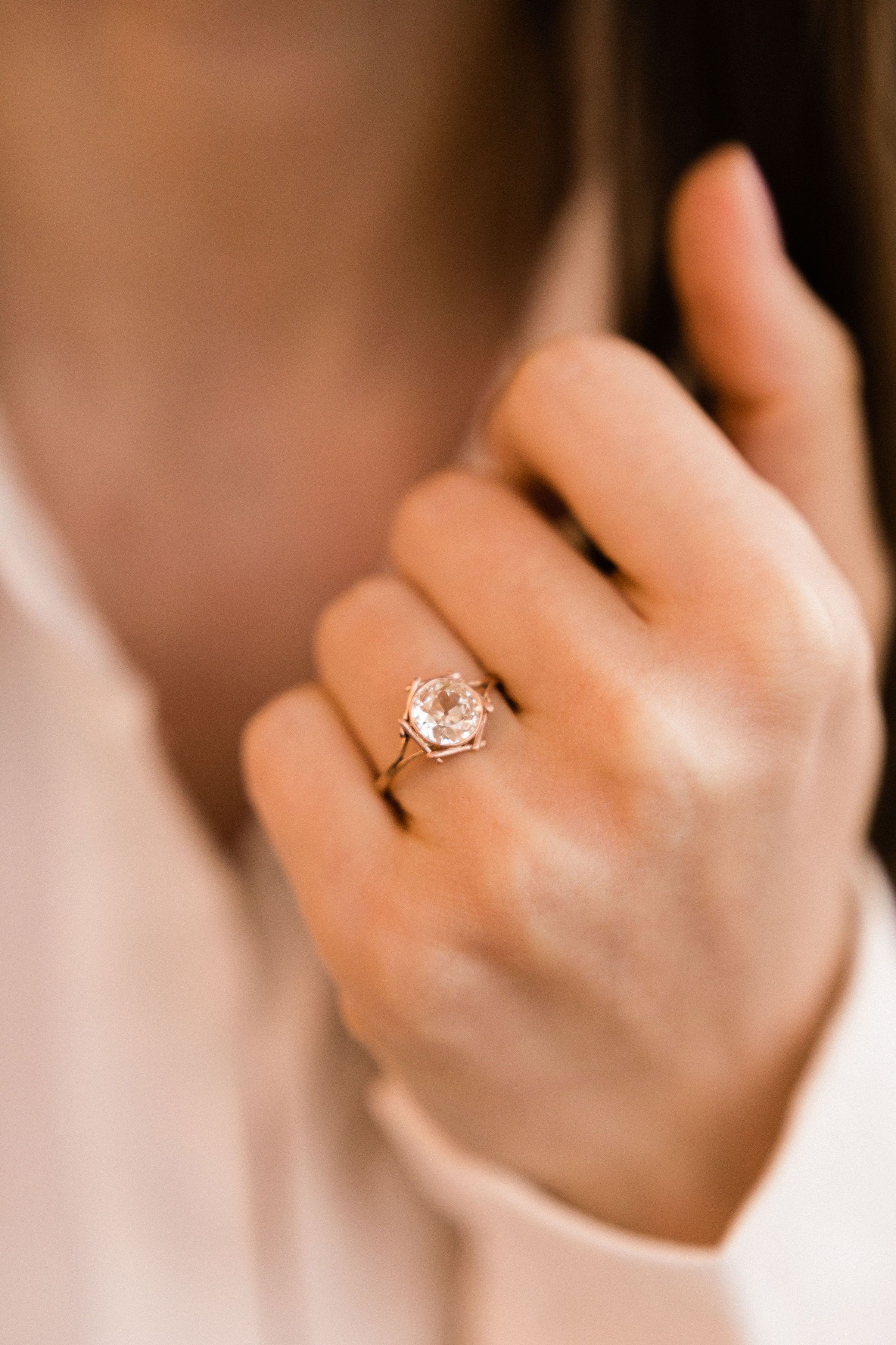 1.42ct old mine cut diamond