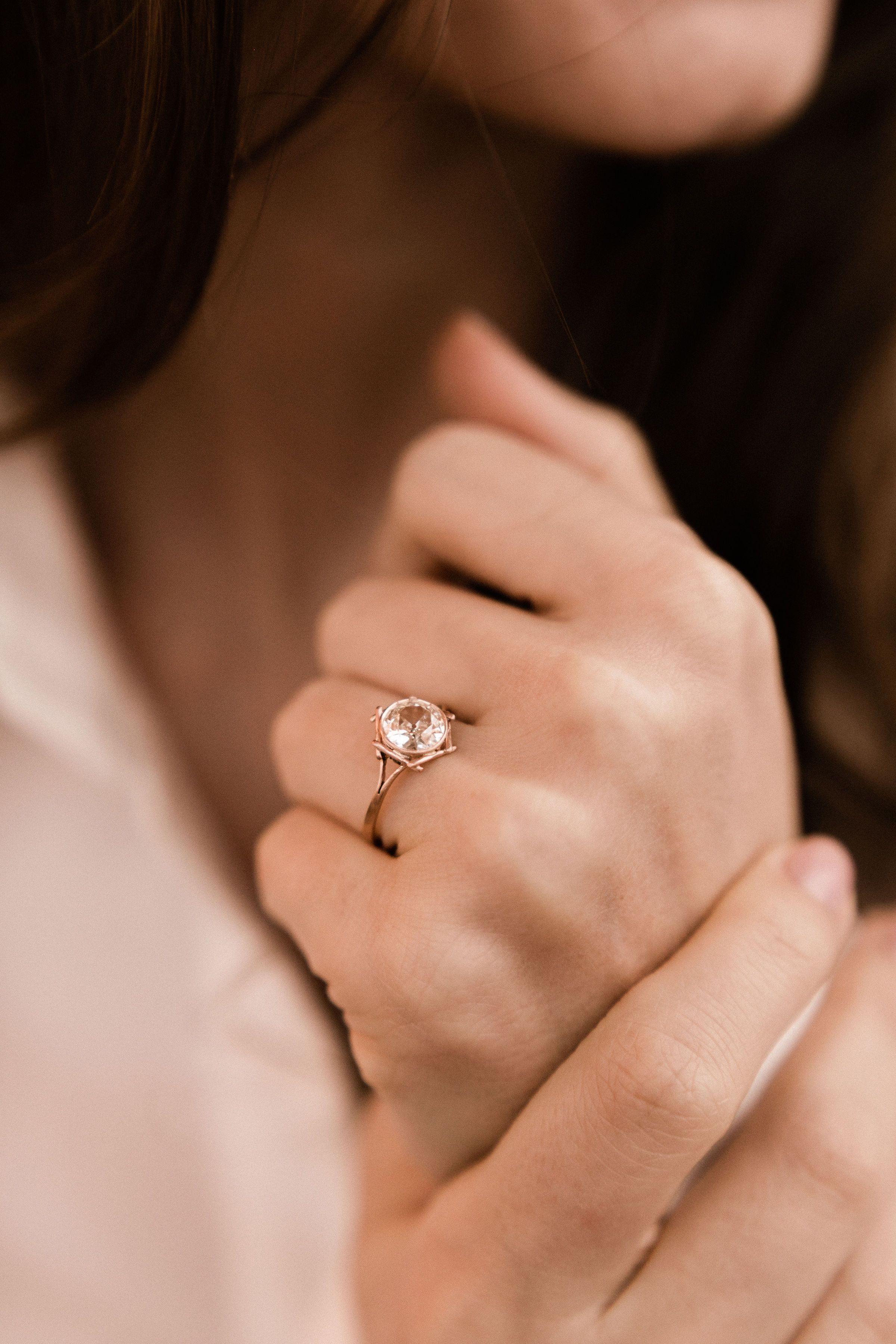 1.42ct old mine cut diamond