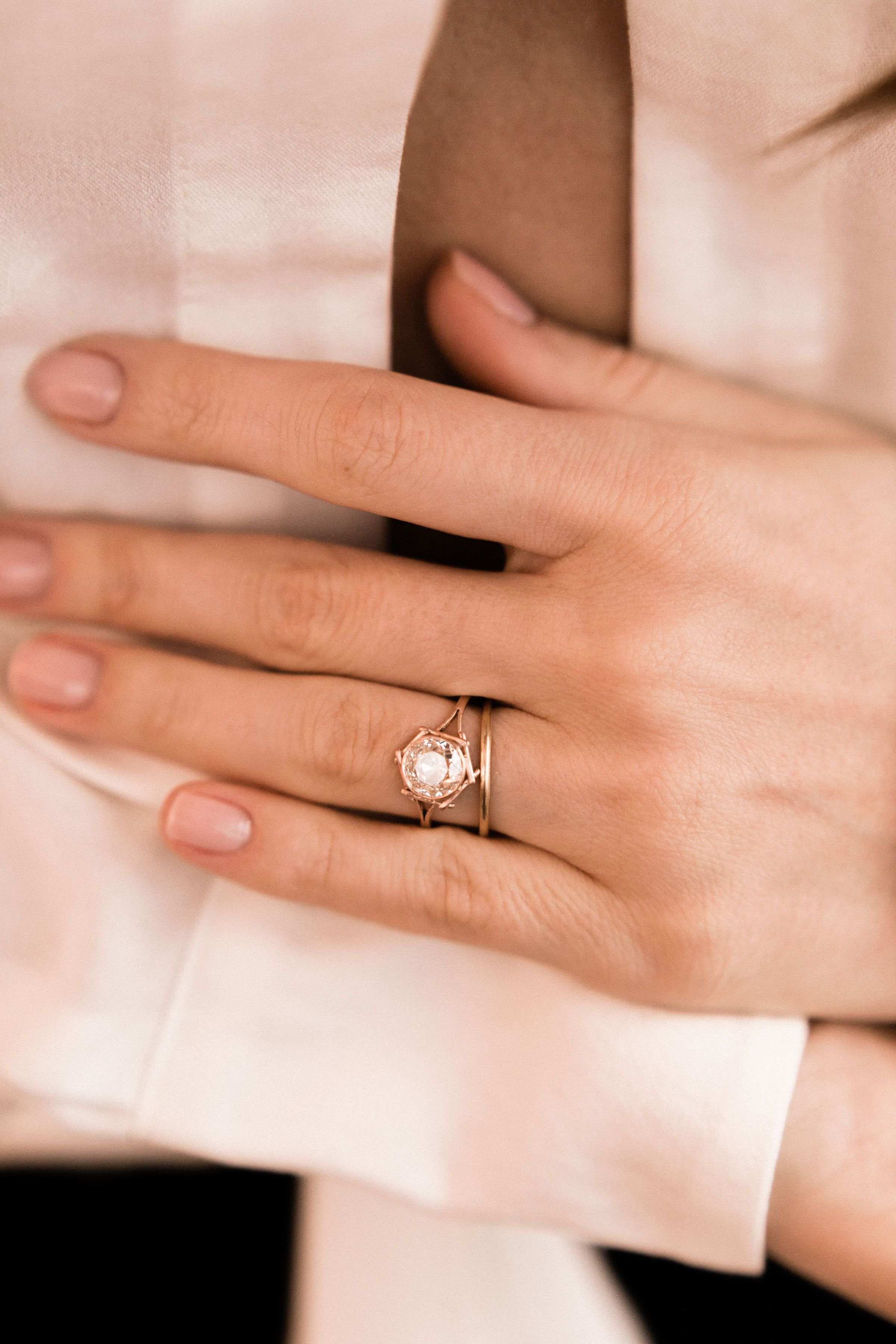 1.42ct old mine cut diamond