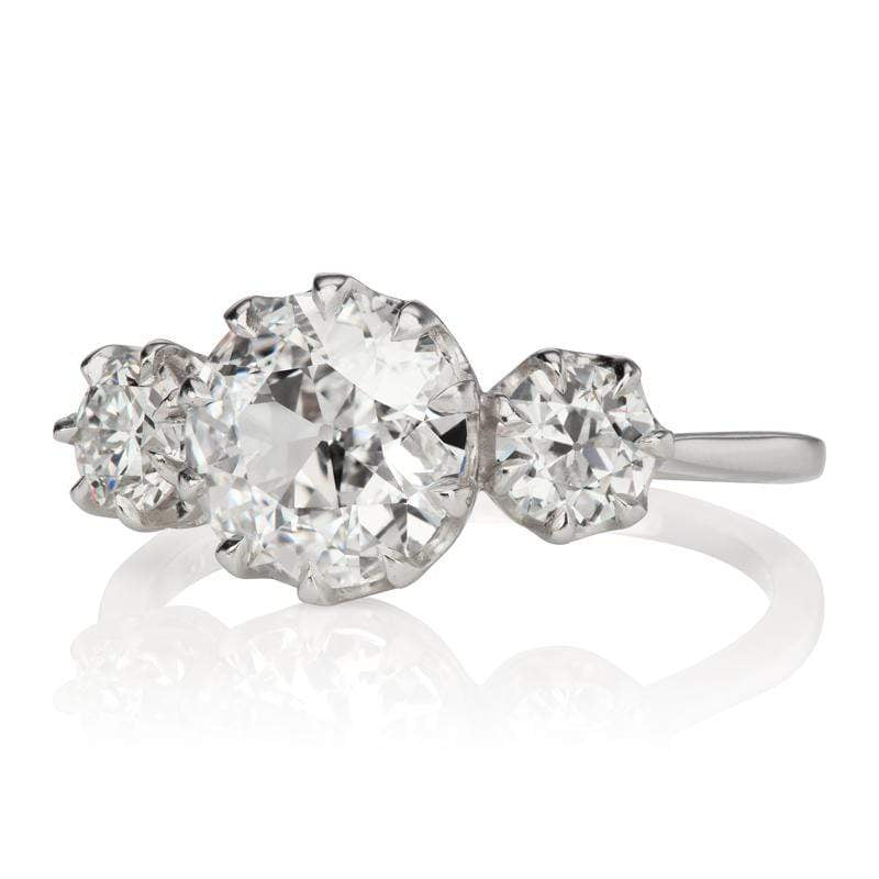 1.43ct Old European cut diamond diamond engagement ring