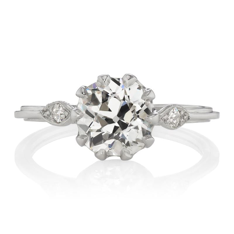 1.44 ct Old Mine Cut Diamond Engagement Ring