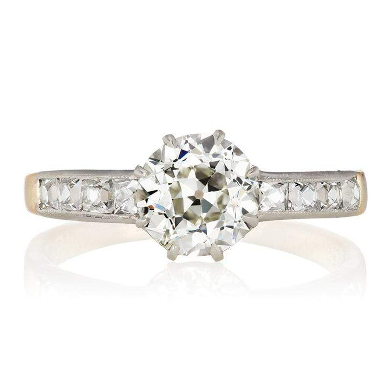1.45 ct Engagement Ring with Channel Set Side Stones