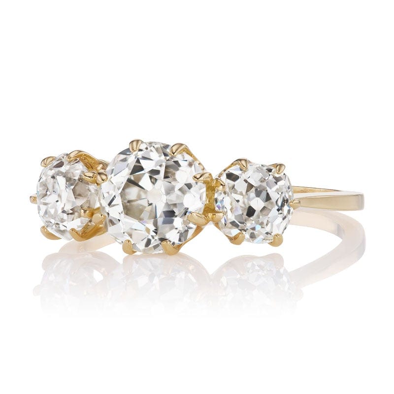 1.46ct old European cut diamond diamond with gemstone