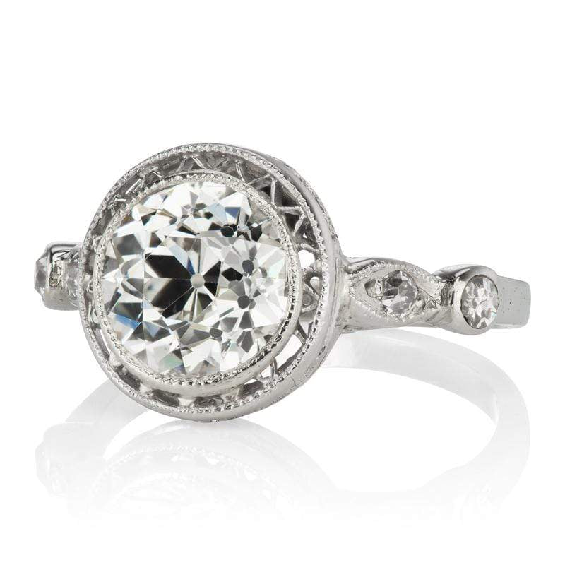 1.46ct old European cut diamond engagement ring