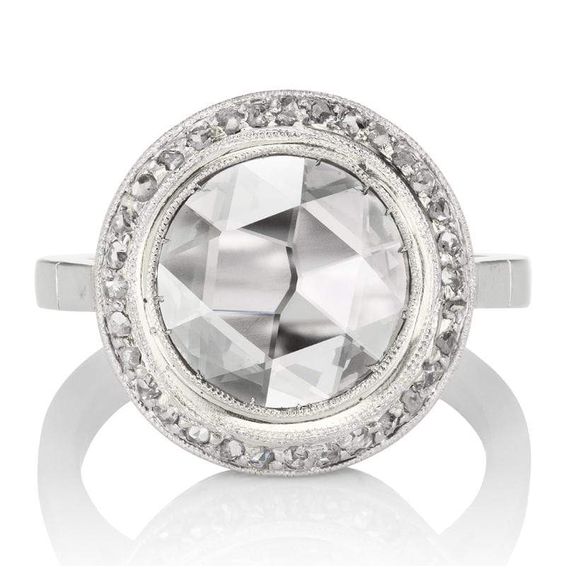 Low Profile Halo Engagement Ring Circa 1915 | Victor Barbone