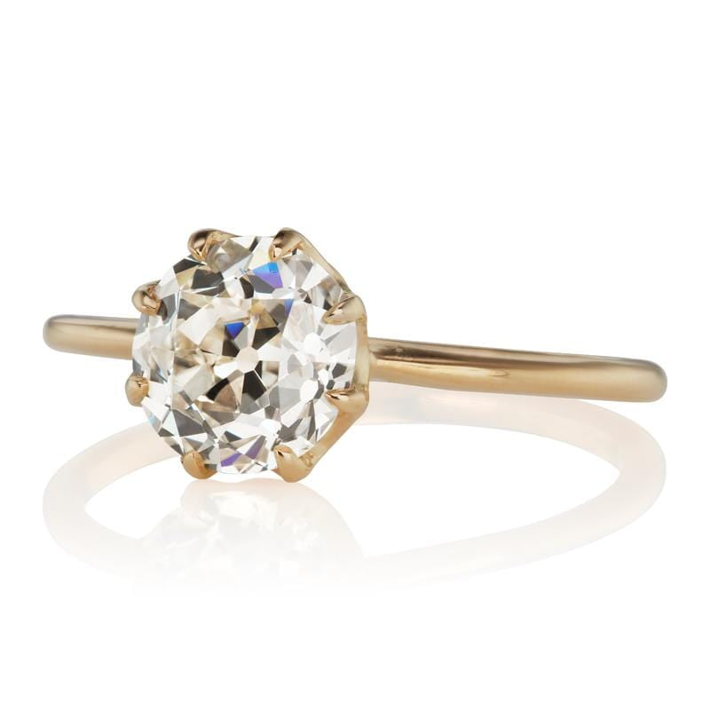 1.51ct old European cut diamond diamond engagement ring