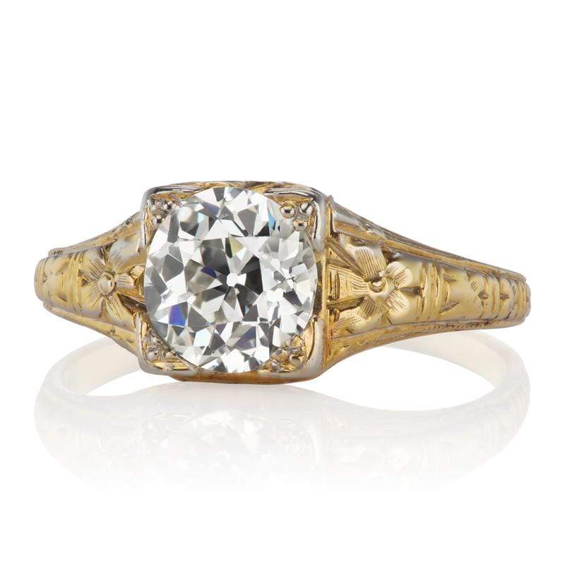 1.51ct old European cut diamond diamond engagement ring