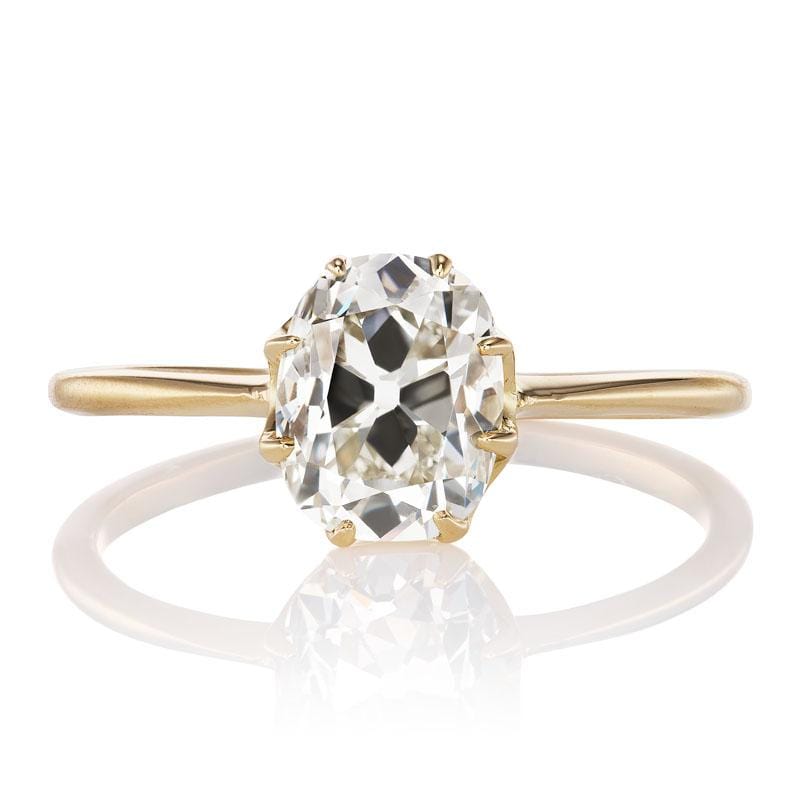 1.51 ct Old Mine Cut Diamond Ring