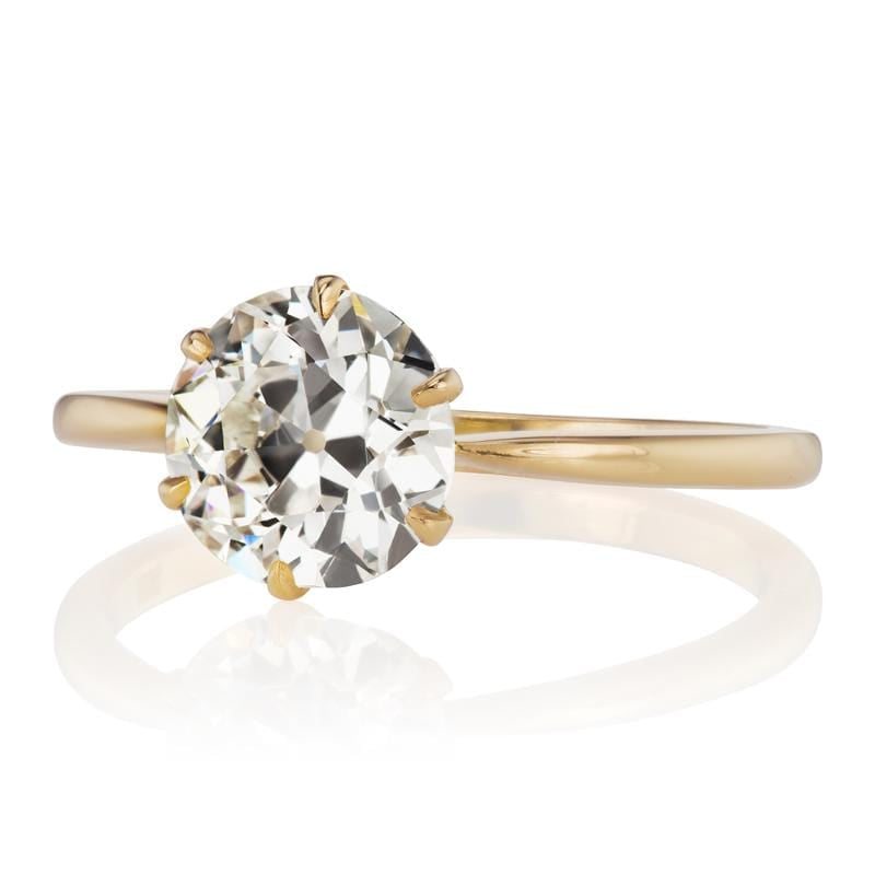 1.52ct Old European cut diamond engagement ring