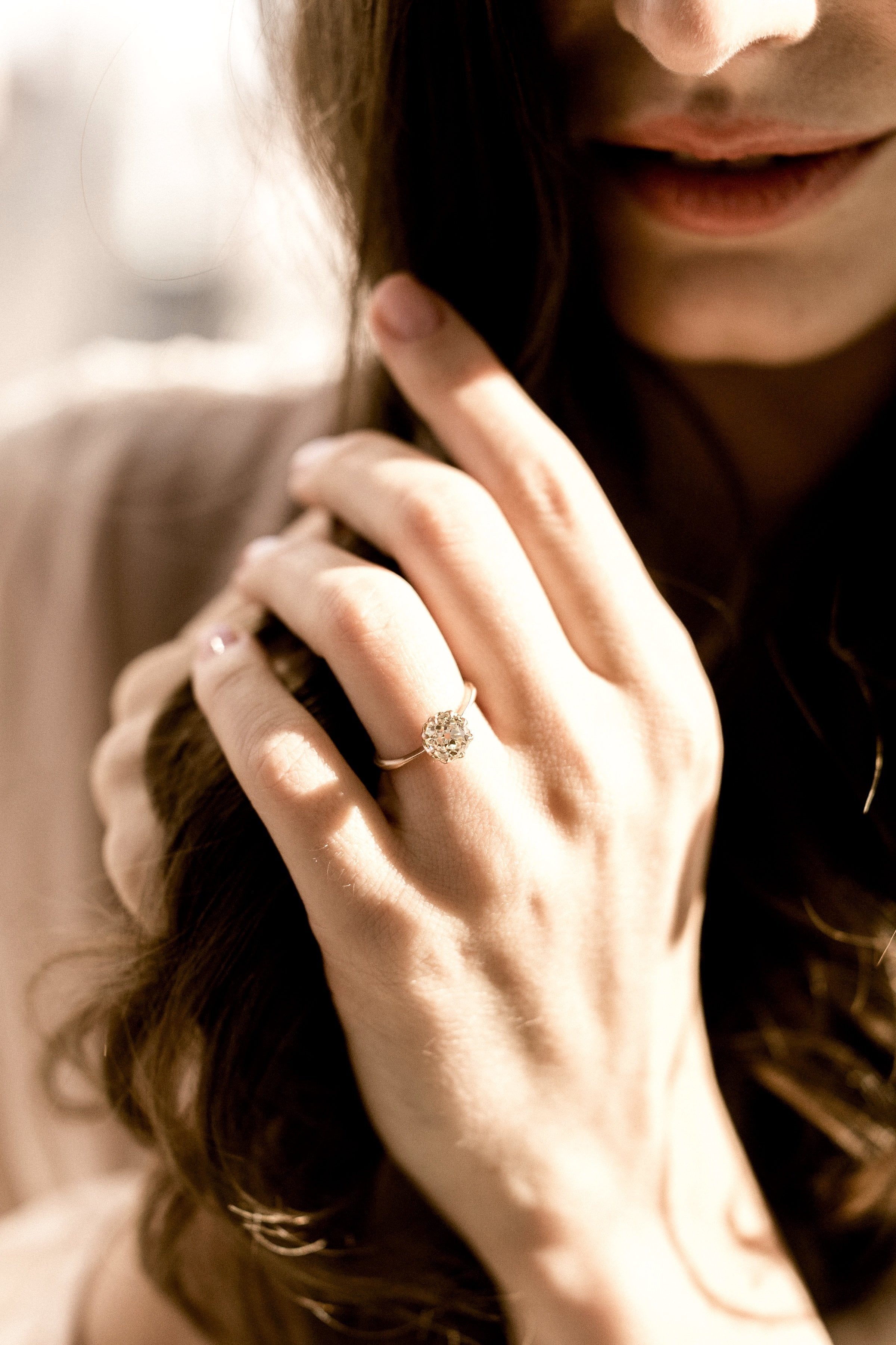 1.52ct old mine cut diamond